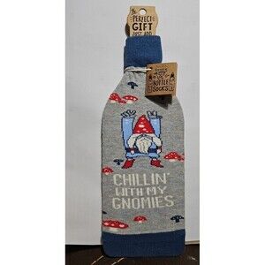 Chillin' With My Gnomies Wine‎ Bottle Sock